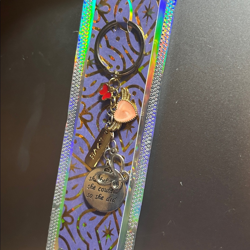 “She‎ believed she could” Ladies encouraging keychain